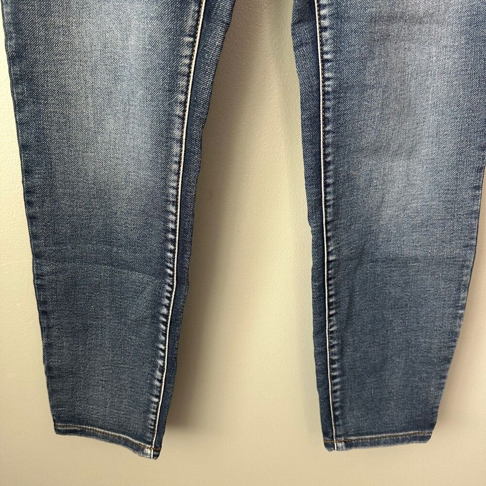Tribal Jeans Pull On Jeans Skinny Womens Size 4 Dark Wash - Picture 3 of 6